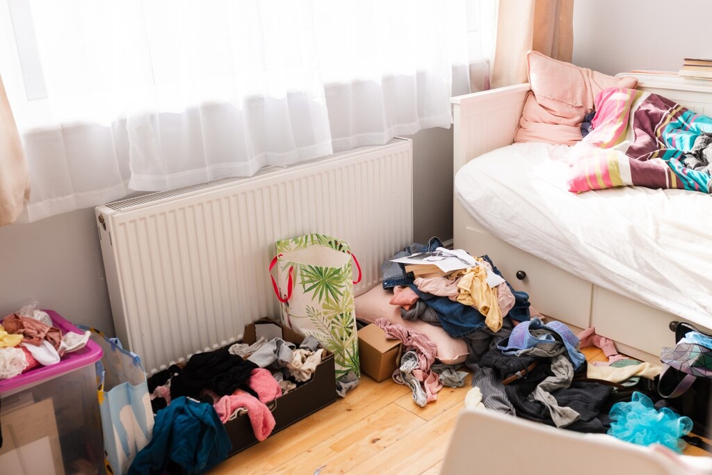 Chambre en désordre